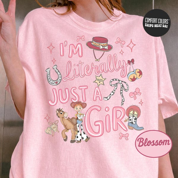 Toy Story Jessie Shirt Comfort Colors Disney Howdy Toy Story Shirt Literally Just A Girl Shirt Coquette Toy Story Jessie Shirt Toddler Shirt