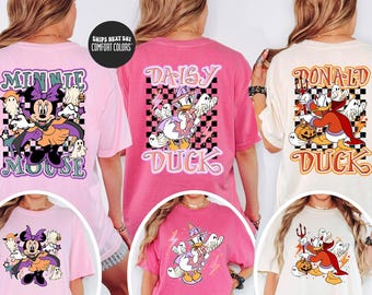Matching Disney Halloween Comfort Colors® Shirt Mickey And Friends Spooky Season Disney Shirt Family Disney Trip Shirt Halloween Sweatshirt