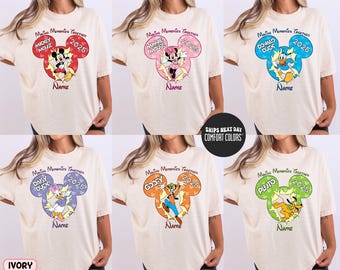 Custom Disney Trip Comfort Colors® Shirt Making Memories Together Disney Shirt Disney Family Trip Shirt Disney 2025 Mickey And Friends Shirt