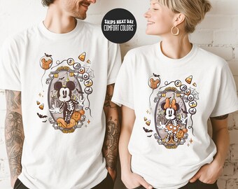 Matching Halloween Disney Shirt Spooky Mickey Skeleton Sweatshirt Spooky Halloween Shirt Halloween Disney Trip Shirts Halloween Sweatshirt