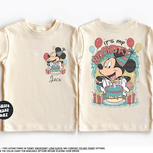 Custom Disney Birthday Shirt It's My Birthday Sweatshirt Disney Birthday Party Shirt Mickey Sweatshirt Birthday Boy Shirt Toddler Boy Shirt