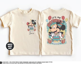 Custom Disney Birthday Shirt It's My Birthday Sweatshirt Disney Birthday Party Shirt Mickey Sweatshirt Birthday Boy Shirt Toddler Boy Shirt