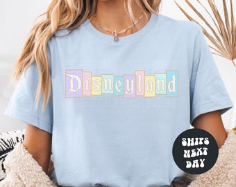 Disneyland Shirt Retro Disneyland Shirt Magical Kingdom Disney Sweatshirt Matching Disneyland Trip Shirt Pastel Disney Shirt Disney Vacation