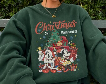 Retro Christmas Disney Sweatshirt Disney Christmas Sweatshirt Mickey's Very Merry Christmas Disney Xmas Trip Mickey And Minnie Sweatshirt