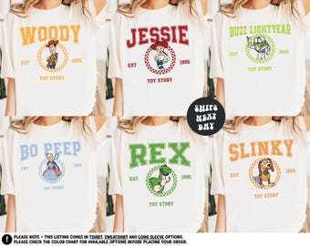 Disney Toy Story Shirt Matching Toy Story Family Shirts Pixar Toy Story Slinky Woody Jessie Shirt Disney Matching Shirt Toy Story Sweatshirt