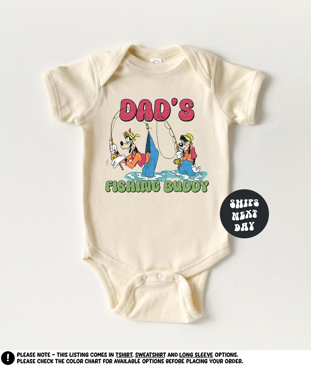 Daddy'S Fishing Buddy Baby Shirt Trendy Father'S Day Baby Bodysuit Cute Father'S Day Baby One Piece Funny Gift For New Dad Fathers Day Gift Onlytee