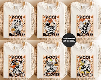 Disney Halloween Comfort Colors® Shirt Matching Retro Disney Halloween Family Shirts Mickeys Not So Scary Halloween Mickey And Friends Squad
