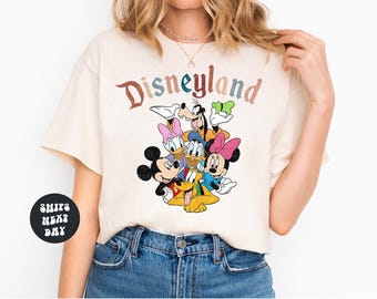 Disney Shirt Disneyland Sweatshirt Retro Disneyland Shirt Disneyland California Shirt Mickey And Friends Shirt Matching Disney Trip Shirts