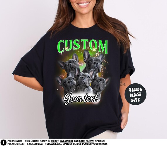 Custom Pet Photo Collage Shirt Pet Bootleg Shirt Personalized Dog Lover Shirt Bootleg Shirt Pet Lover Dog Photo Shirt Dog Mom Gift For Her