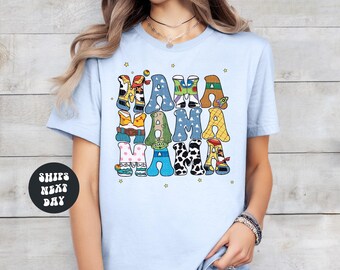 Disney Mama Toy Story Shirt Mama Cartoon Shirt Retro Toy Story Mama Sweatshirt Retro Disney Mama Shirt Mothers Day Gift For Mom Disney Mom