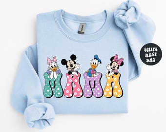 Disney Mom Shirt Minnie Mouse Sweatshirt Mickey And Friends Disney Mama Shirt Cute Disney Minnie Mouse Sweatshirt Disney Mothers Day Shirt
