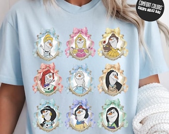 Disney Frozen Shirt Olaf Comfort Colors Shirt Disney Coquette Frozen Olaf Shirt Girls Retro Disney Shirt Matching Disneyland Trip Shirts