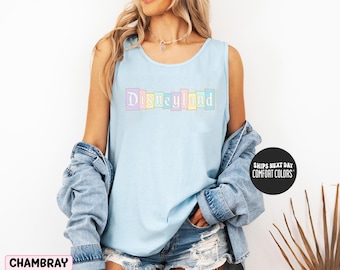 Vacation Tank Top Retro Vacation Comfort Colors® Tank Top Magical Kingdom Matching Vacation  Tanks Pastel Disney Jersey Tank Top