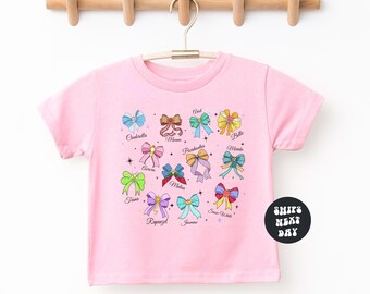 Disney Princess Shirt Coquette Bow Disney Princesses Shirt Magic Kingdom Disney Girls Trip Shirt Princess Bows Sweatshirt Girly Disney Shirt
