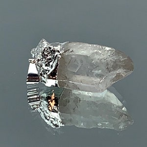 Quartz Pendant, Clear Quartz Pendant, Silver Quartz Pendant, Raw Quartz, Quartz Necklace, Clear Quartz Cristal Necklace, Raw Cristal Quartz
