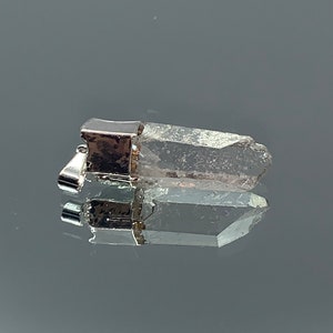 Quartz Pendant, Clear Quartz Pendant, Silver Quartz Pendant, Raw Quartz, Quartz Necklace, Clear Quartz Cristal Necklace, Raw Cristal Quartz