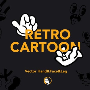 vector illustrations body set Retro Cartoon Vector Hands | PNG Design | Logo hands | | Easy design | Hands logo