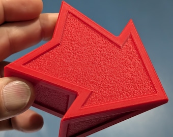 Imán gigante con forma de puntero de flecha / 20 colores + "Azul Pátina" / Decoración impresa en 3D / Regalo para profesores