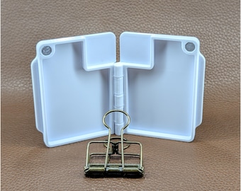 Platos mezcladores de pintura plegables pequeños con clip: cierre magnético, para viajes, para pintura al aire libre CSX11