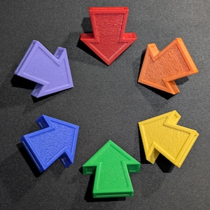 Strong Arrow Magnets 6-pack | 20 colors + "Patina Blue" | 3D Printed Decor