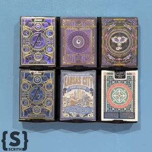 Modular Playing Card Wall Display: Slim