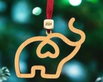 Wooden Elephant Sisterhood Ornament – Celebrate Unity, Strength, and Connection