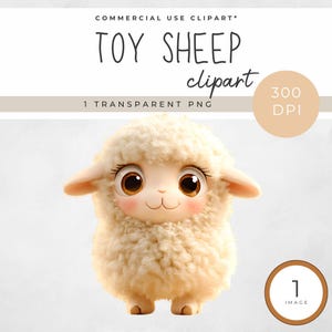 CLIPART Peluche agneau doudou mouton bébé fête d'enfants ferme 4k PNG Mouton en peluche