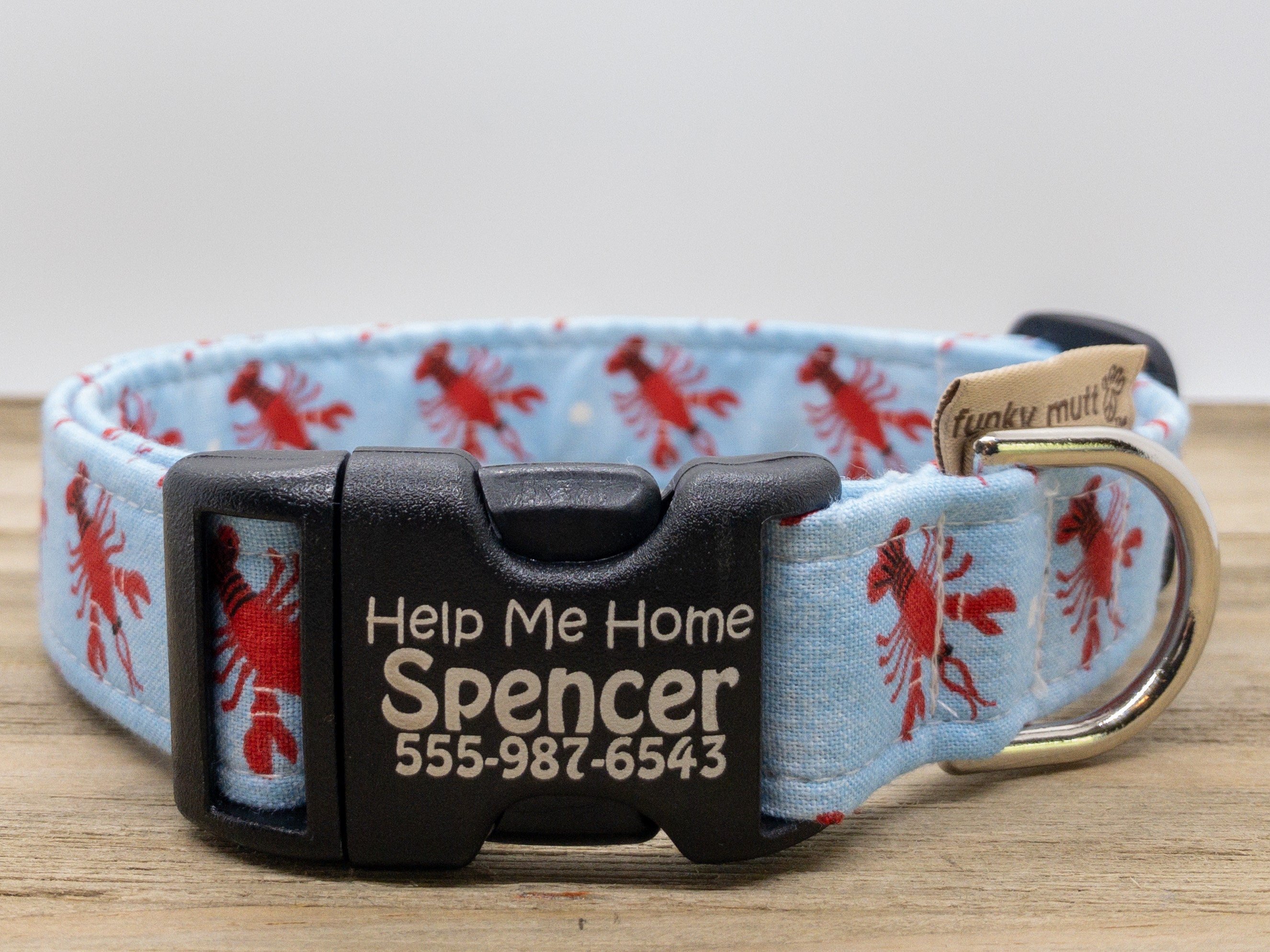 Red Lobster Dog Collar Unisex Sea Life Ocean Life Etsy