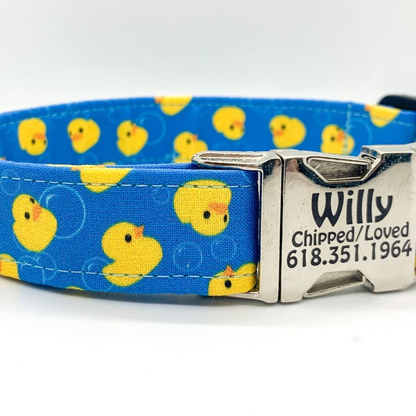 Duck Duck Jeep - Jeep Lovers Dog Collar- Personalization is Optional - Made in the USA - Vintage Willy Collar