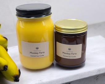 Monkey Farts Scented Soy Candle