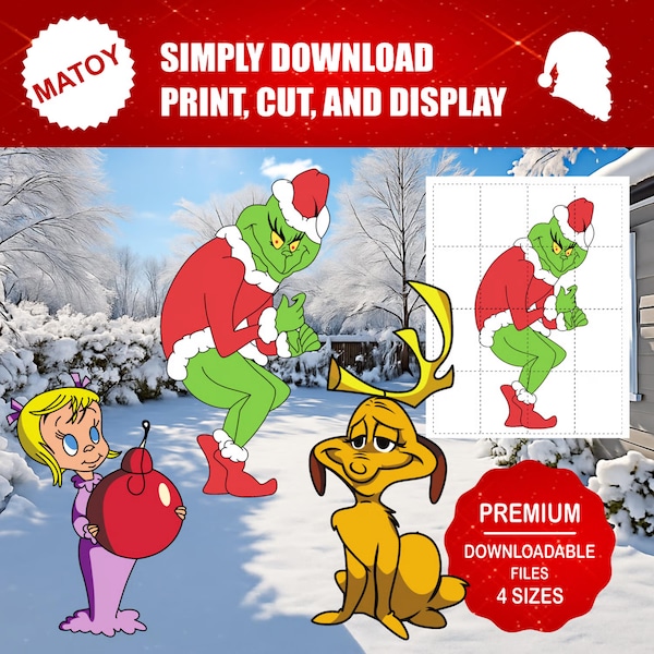 Grinch Cutout Lifesize - Etsy