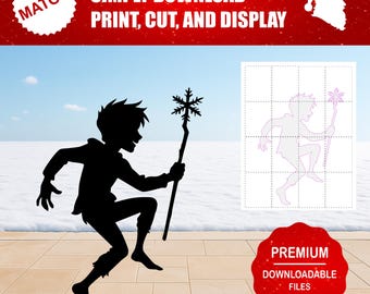 Jack Frost Snow Elf Silhouette Template | Christmas Yard Art (Digital Download)
