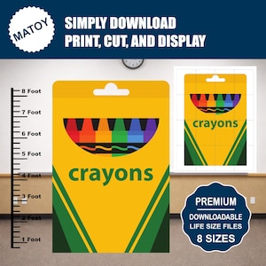 Crayon Box Printable | Classroom & Party Decor (Digital Download)