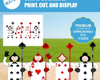 Alice in Wonderland Guard Cards Printable | Party Decor (Digital Download)