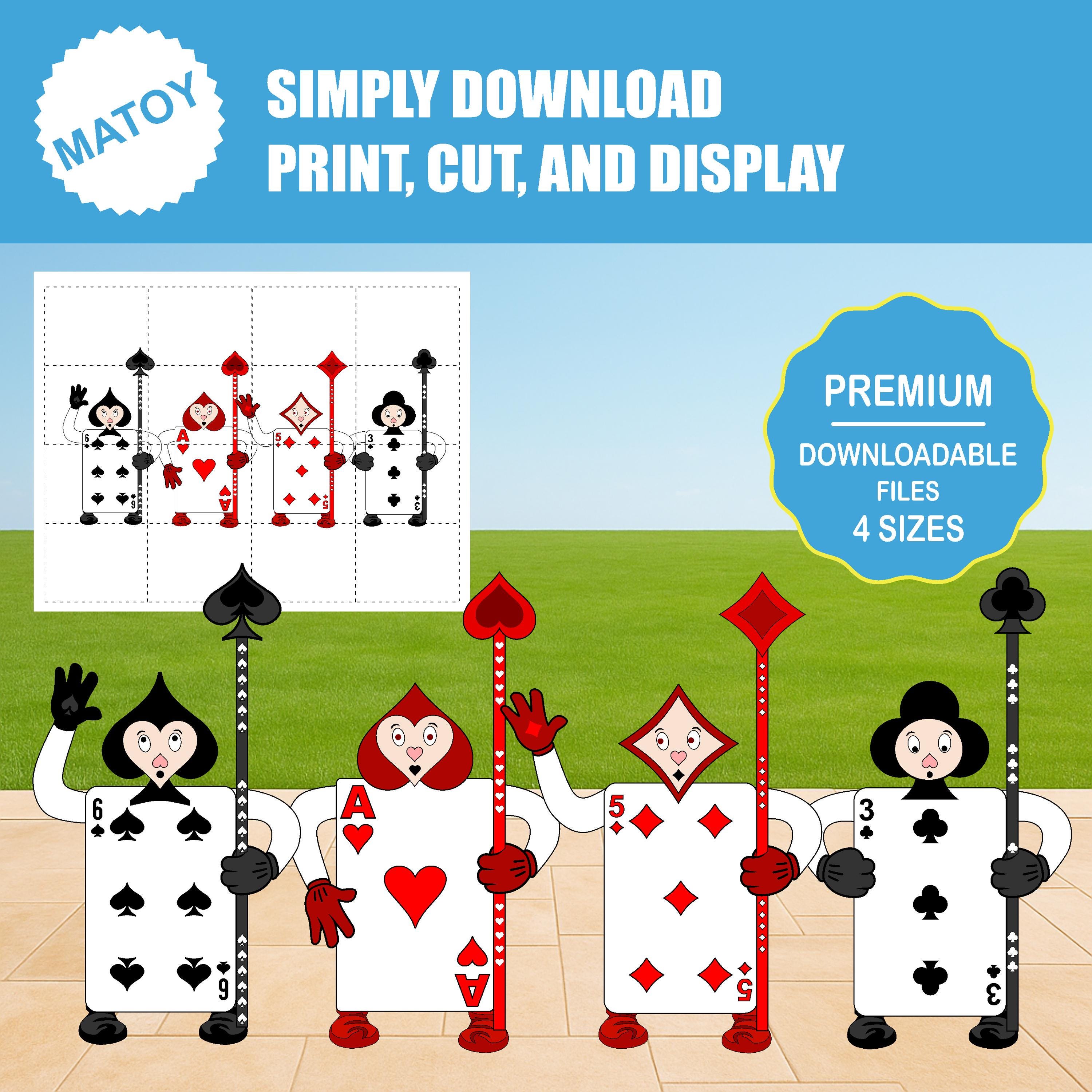 Alice in Wonderland Guard Cards Printable | Party Decor (digital