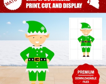 Christmas Elf Yard Art Pattern | DIY Holiday Decor (Printable Files)