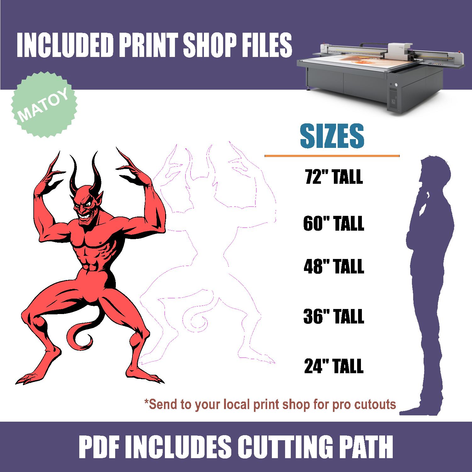 Satan Halloween Printable | DIY Devil Party Decor (digital Download) - Etsy