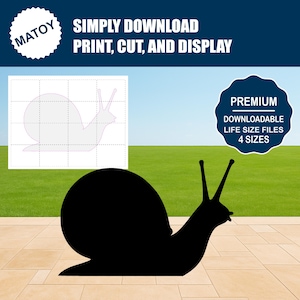 Snail Silhouette Template | Garden Decor DIY (Digital Download)