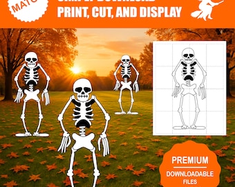 Halloween Pinnwand-Deko-Set Mit Skelett-Ausschnitten – DIY Für Klassenzimmer & Party