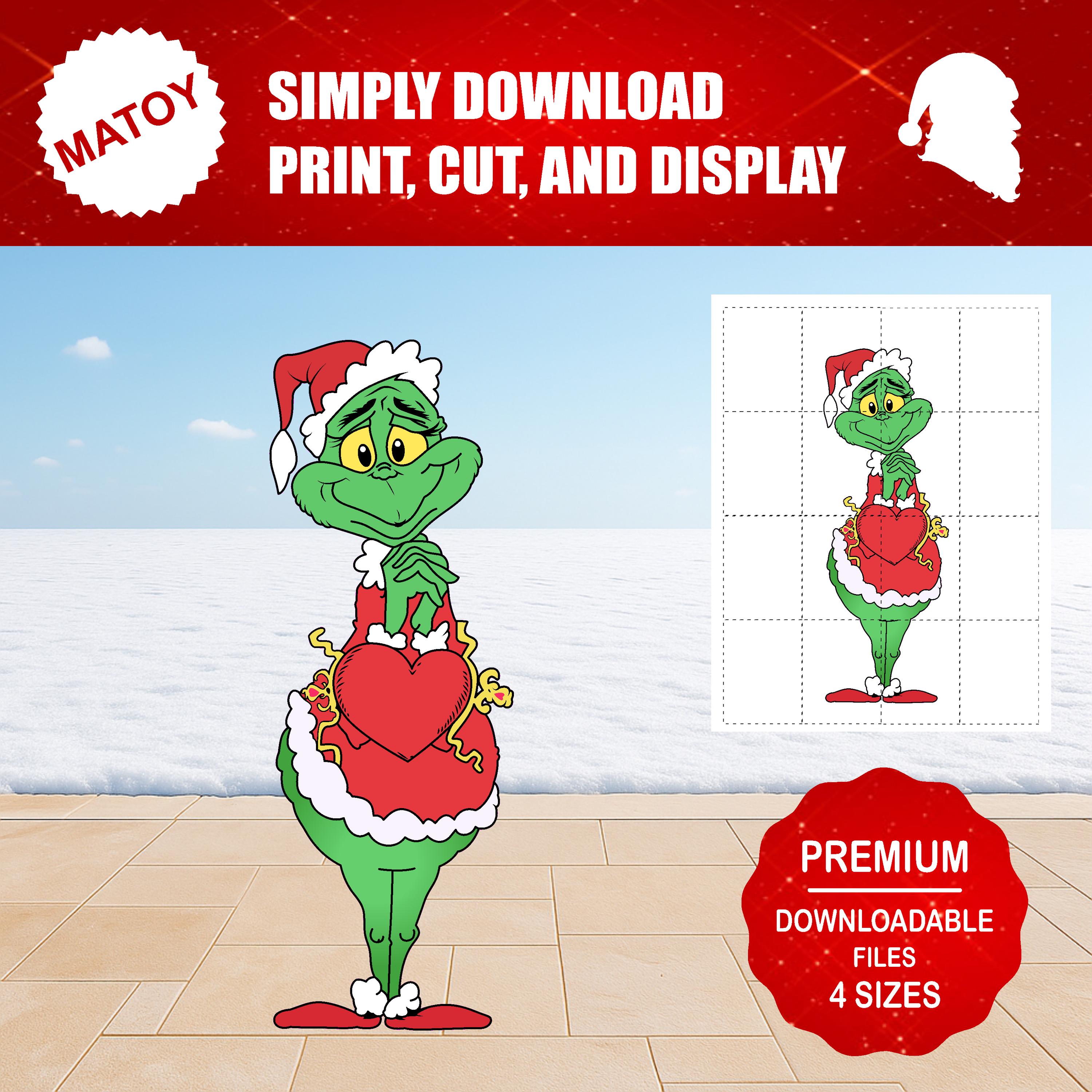 Large grinch outdoor decoration - Etsy 日本