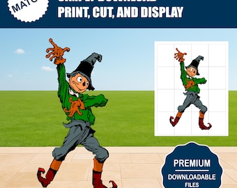 Patrón de espantapájaros del Mago de Oz / Decoración imprimible (descarga digital)