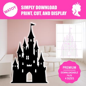 Royal Castle Party and Wall Decor | Printable Life-Size Silhouette | Trace & Cut Pattern for Yard Art, Garden Ideas and Event Displays