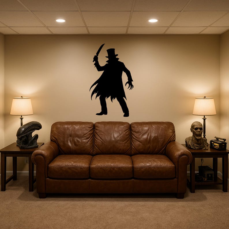 Jack The Ripper Silhouette Jack the Ripper Silhouette | Halloween Printable Decor (digital ...