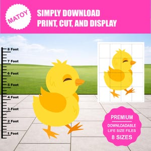 Easter Chick Yard Art Pattern | Printable DIY Decor (Digital Download)