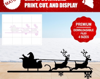 Christmas Concepts Renne Glitter Oro E Bronzo Con Slitta - Decorazione Natalizia Lusso 84cm Per Interni Ed Esterni