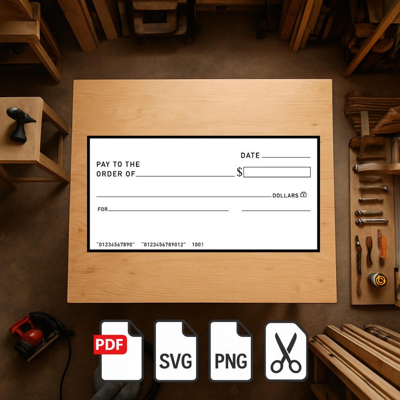 Giant Check Printable | Life-size Template for Special Events and ...