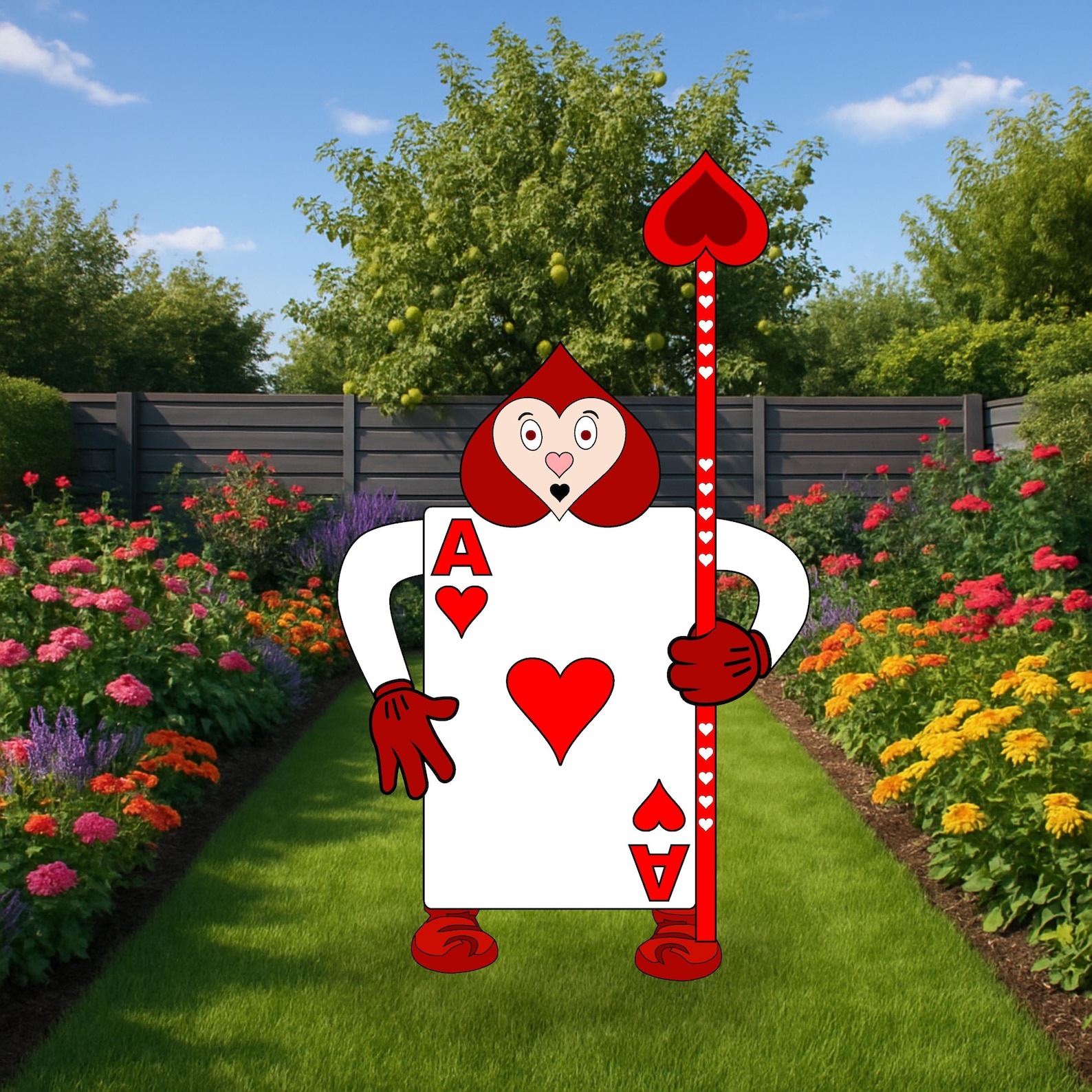 Guard Card Animation Alice in Wonderland Guard Cards Printable | Party Decor (digital ...