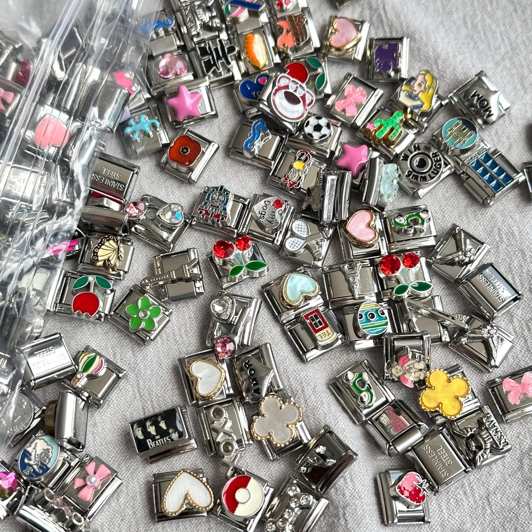 Random Italian Charms - You Can Make a Wish - Silver Charm Bracelets ...