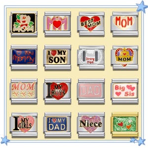 Family Member/MOM Italian Charm Bracelet \ Italian Charms \ Italian Bracelet \ Vintage Italian Charm \ Charm for Bracelet