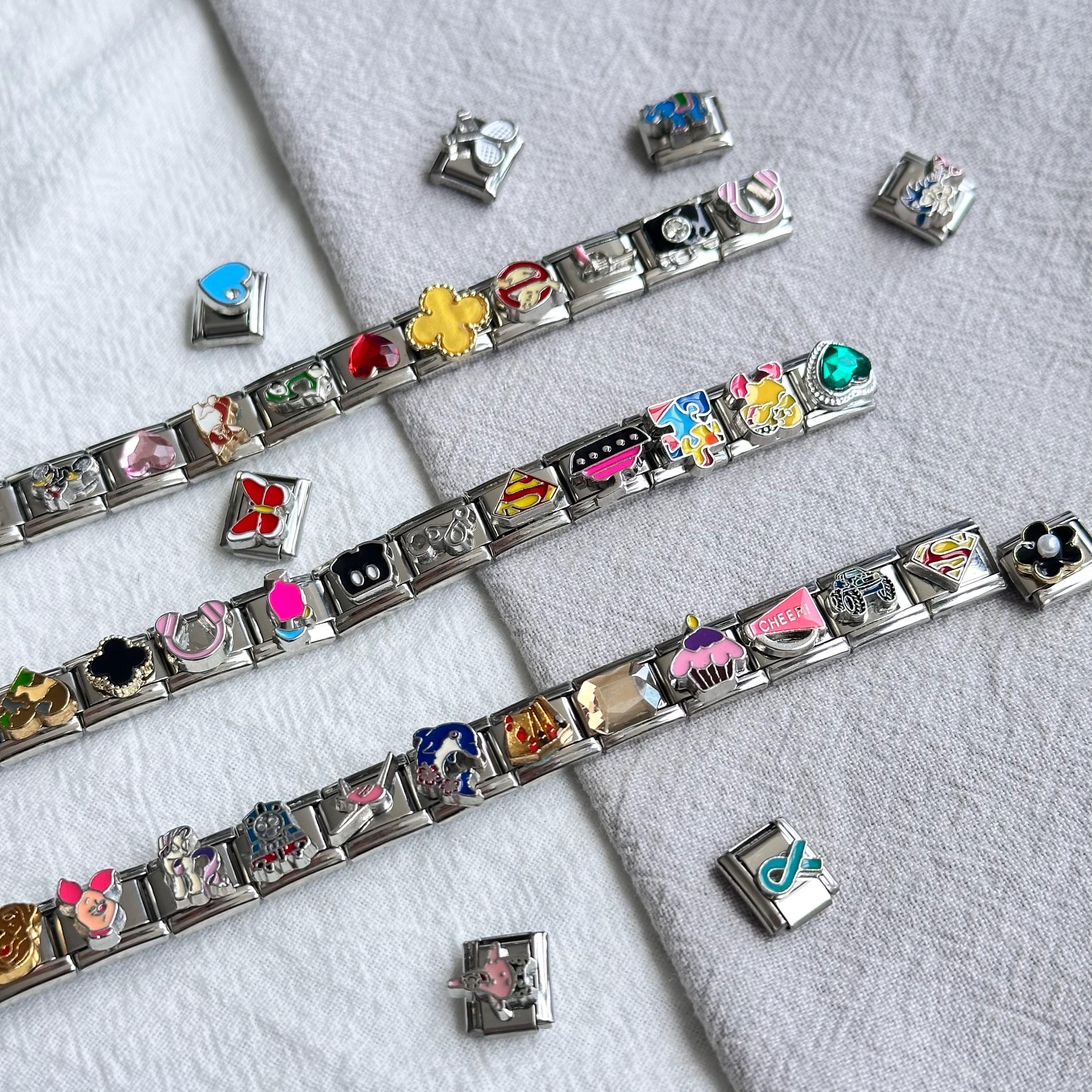Random Italian Charms - You Can Make a Wish - Silver Charm Bracelets ...